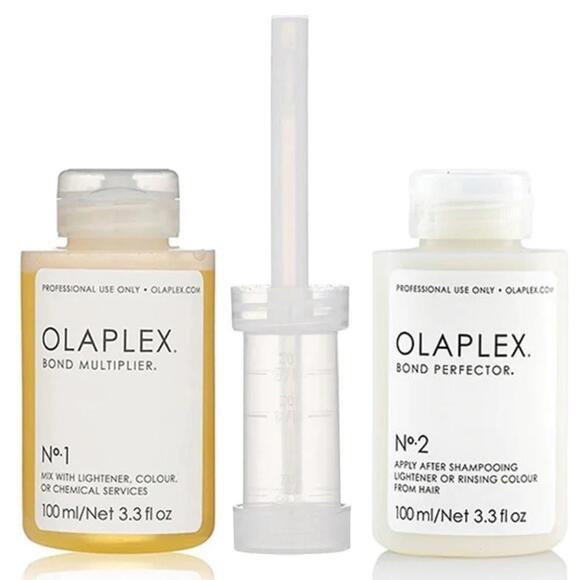 Olaplex No.1 and No.2 Duo Set 3.3oz / 100ml Treatment & Mask Olaplex No.1 and No.2 Duo Set 3.3oz / 100ml Treatment & Mask